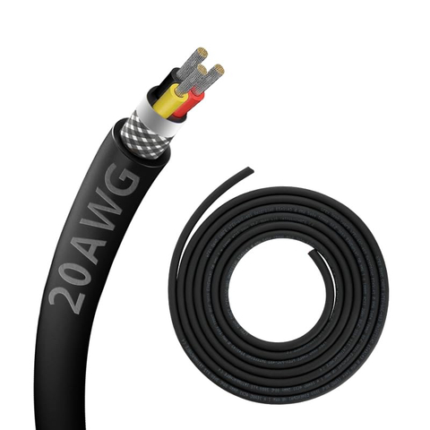 Zhong Hua jiang UL2464 20AWG 20/3 3 CORE CABLER TABLER TIRGER ECHIDED CIDC для CNC -маршрутизатора CNC VFD Spindle, 3D Printer