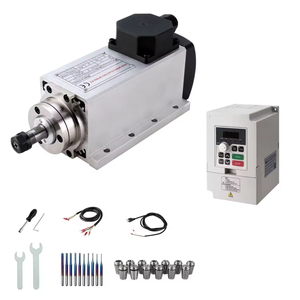 Zhong Hua Jiang Square ER16 1,5kW 4 rolamentos 110V/220V Motor do fuso CNC de ar resfriado a ar para o roteador CNC Machine