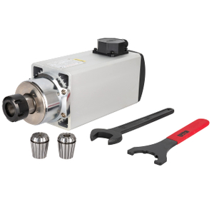 Zhong Hua Jiang Square ER32 6KW 380V 4 Rolamentos Motor de eixo CNC de ar resfriado para o roteador CNC