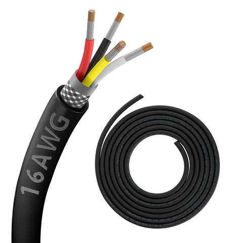 Zhong Hua Jiang UL2464 16AWG 16/4 4 CORE CABEL SPEALER WIRE CNC محمي لآلة جهاز التوجيه CNC CNC VFD ، طابعة ثلاثية الأبعاد