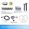 CNC Spindle Motor Kits, 110V 1.5KW 65mm Water Cooled Spindle Motor +1.5KW VFD+ Clamp Mount +Water Pump+ Water hose+ER11 Collet kit + Drill bits+ wires+wrenches 
