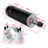 Kit motore mandrino da 500 W CNC, motore mandrino raffreddato ad aria da 500 W e convertitore di alimentazione a velocità del mandrino per incisione CNC Macurizzazione CNC Drilling CNC