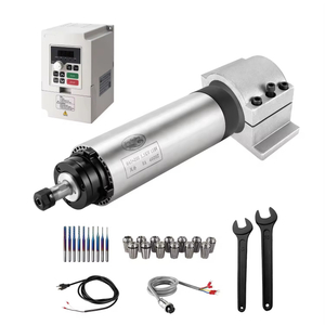Zhong Hua Jiang ER11 1,5kW 65mm 110V/220V Motor de eixo CNC resfriado a ar com kit VFD para máquina de gravura de roteador CNC